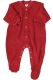 Baby Schlafanzug Frottee rot