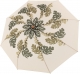 Doppler Taschenregenschirm Beige Blätter