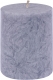 Stearin Stumpenkerze grau 75mm