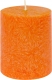 Stearin Stumpenkerze orange
