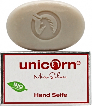 Unicorn Handseife Silber 100g